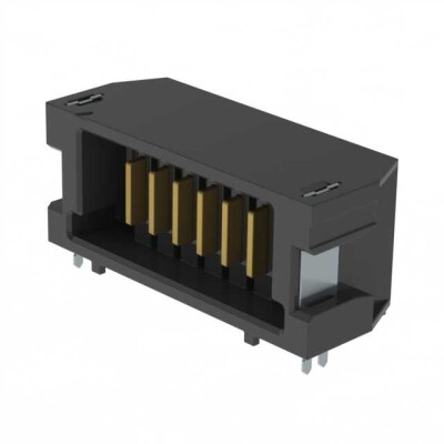 6 Position Header, Male Blades Connector Solder 0.079