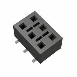 6 Position Receptacle, Bottom Entry Connector Surface Mount - Samtec Inc.