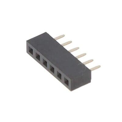 6 Position Receptacle Connector 0.079