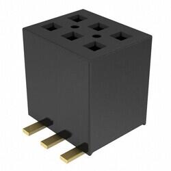 6 Position Receptacle Connector Surface Mount - 1