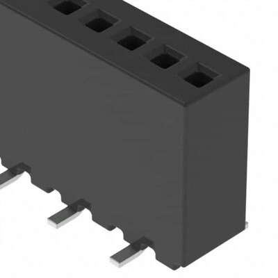 6 Position Receptacle Connector Surface Mount - 1