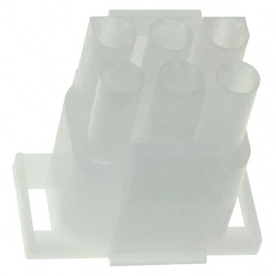 6 Position Rectangular Housing Connector Plug Natural - 1