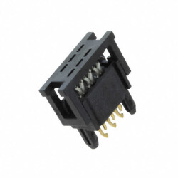 6 Position Ribbon Cable Connector Black IDC 28 AWG Through Hole, SKEDD - Würth Elektronik