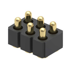 6 Position Spring Piston Connector Surface Mount - 1
