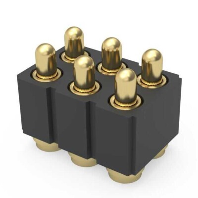 6 Position Spring Piston Connector Surface Mount - 1