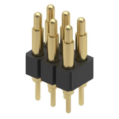6 Position Spring Piston Connector Through Hole - 1
