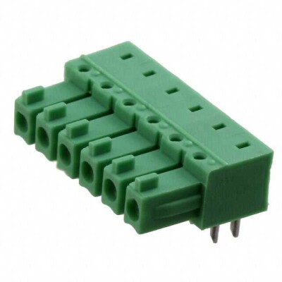 6 Position Terminal Block Header, Female Sockets 0.150