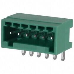 6 Position Terminal Block Header, Male Pins, Shrouded (4 Side) 0.098