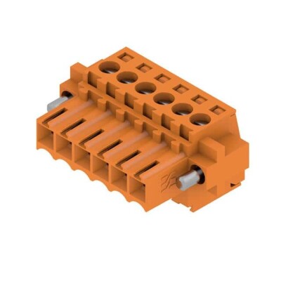 6 Position Terminal Block Plug, Female Sockets 0.138