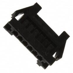 6 Rectangular Connectors - Housings Plug Black 0.079