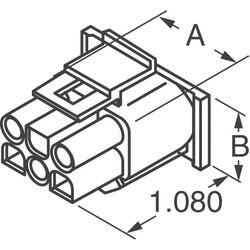 6 Rectangular Connectors - Housings Plug Natural - Molex (1)