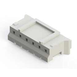 6 Rectangular Connectors - Housings Receptacle Natural 0.079