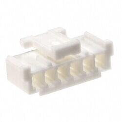 6 Rectangular Connectors - Housings Receptacle Natural 0.079