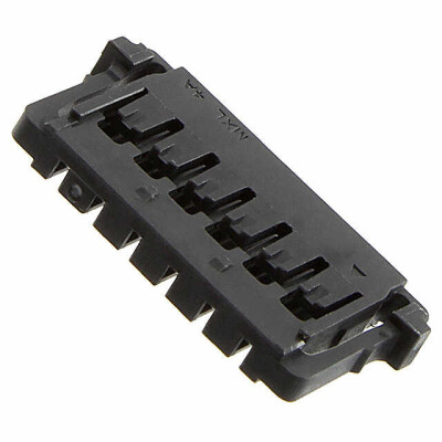 6 Rectangular Connectors - Housings Receptacle Black 0.059