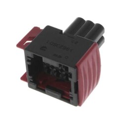 6 Rectangular Connectors - Housings Receptacle Black 0.197