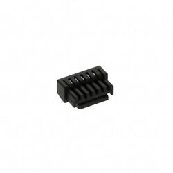 6 Rectangular Connectors - Housings Receptacle Black 0.049
