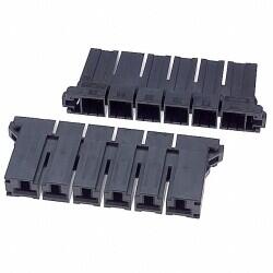 6 Rectangular Connectors - Housings Receptacle Black 0.400