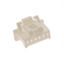 6 Rectangular Connectors - Housings Receptacle White 0.039