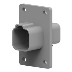 6 Rectangular Connectors - Housings Receptacle Gray 0.359