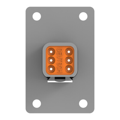 6 Rectangular Connectors - Housings Receptacle Gray 0.359