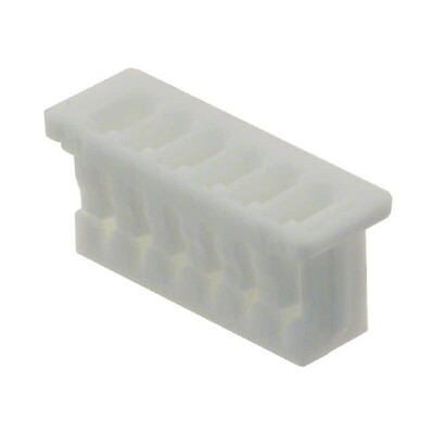 6 Rectangular Connectors - Housings Receptacle Natural 0.049