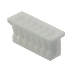 6 Rectangular Connectors - Housings Receptacle Natural 0.049