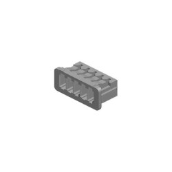 6 Rectangular Connectors - Housings Receptacle White 0.049