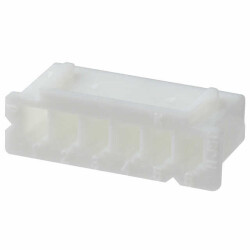 6 Rectangular Connectors - Housings Receptacle Natural 0.098