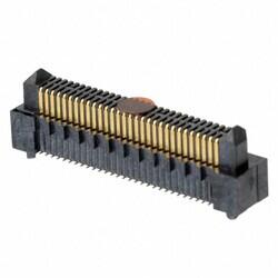 60 Position Connector Header, Center Strip Contacts Surface Mount Gold - 1
