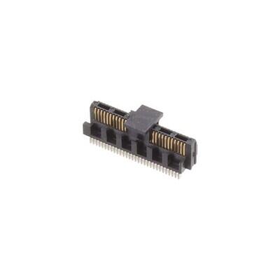 60 Position Connector Header, Center Strip Contacts Surface Mount Gold - 1