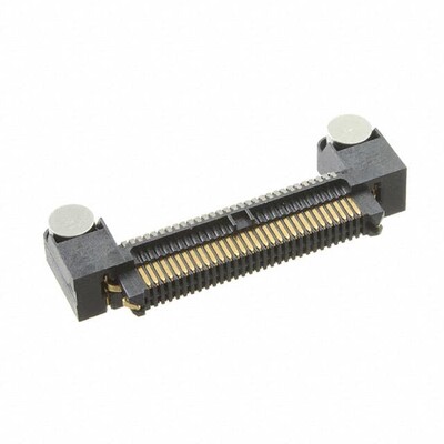 60 Position Connector Header, Center Strip Contacts Surface Mount, Right Angle Gold - 1