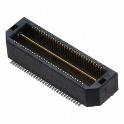 60 Position Connector Header, Outer Shroud Contacts Surface Mount Gold - Samtec Inc. (1)