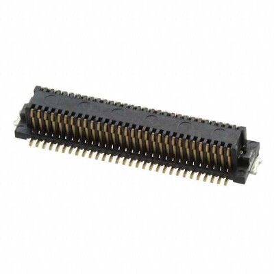 60 Position Connector Receptacle, Center Strip Contacts Surface Mount Gold - 1