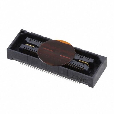 60 Position Connector Receptacle, Center Strip Contacts Surface Mount Gold - 2