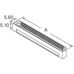 60 Position Connector Socket, Outer Shroud Contacts Surface Mount Gold - Samtec Inc.
