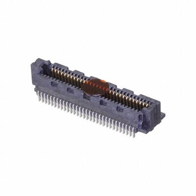 60 Position Connector Socket, Outer Shroud Contacts Surface Mount Gold - 1