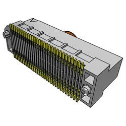 60 Position Female Connector Non Specified - Dual Edge Gold 0.025