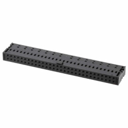 60 Rectangular Connectors - Housings Receptacle Black 0.100