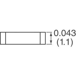600 Ohms @ 100 MHz 1 Signal Line Ferrite Bead 1206 (3216 Metric) 2A 100mOhm - 3