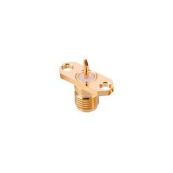 SMA Connector Jack, Female Socket 50Ohm Panel Mount Solder Cup - 2