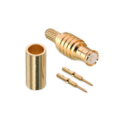 MCX Connector Plug, Male Pin 50 Ohms Free Hanging (In-Line) Crimp - Würth Elektronik