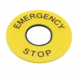 Emergency Stop Plate - EAO