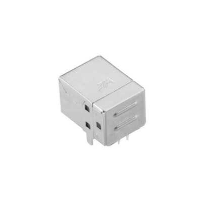 USB-B (USB TYPE-B) USB 2.0 Receptacle Connector 4 Position Through Hole, Right Angle - 1