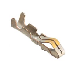 Edge Terminal Non-Gendered 18-24 AWG Crimp Gold - TE Connectivity AMP Connectors