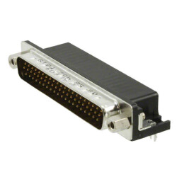 62 Position D-Sub, High Density Plug, Male Pins Connector - 1