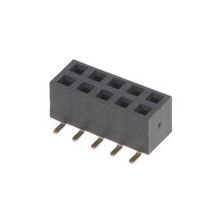 10 Position Receptacle, Bottom or Top Entry Connector 0.079