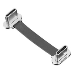 Slim Right Angle USB C to USB C Cable - 40mm - Adafruit Industries LLC