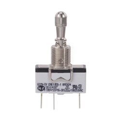 Toggle Switches 1P (ON)OFF(ON) Metal Lvr Screw Term - APEM Inc.