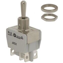 Toggle Switch SP3T 10A 125V Panel Mount - APEM Inc.