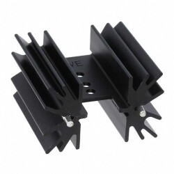 Heat Sink TO-220 Aluminum 6.0W @ 37°C Board Level, Vertical - Wakefield Thermal Solutions